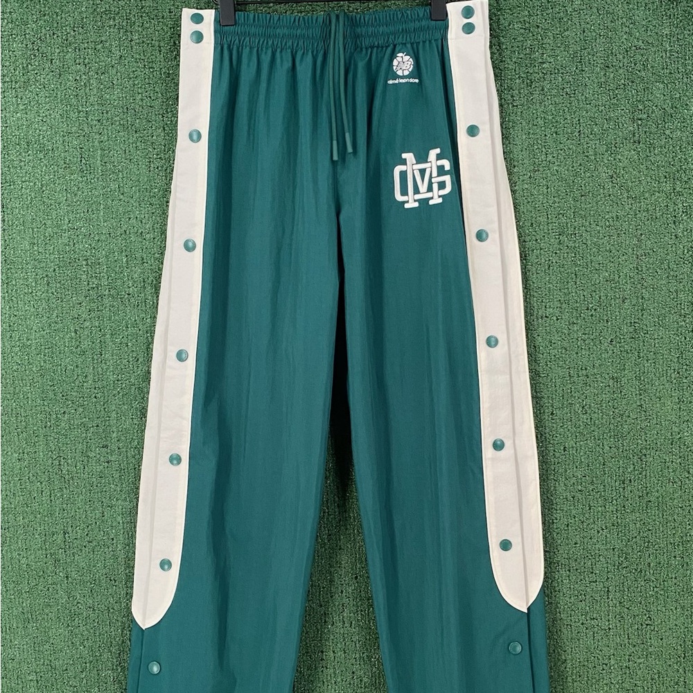Aime Leon Dore x New Balance Sonny NY Green & Ivory Warm Up Snap Pants Men Small